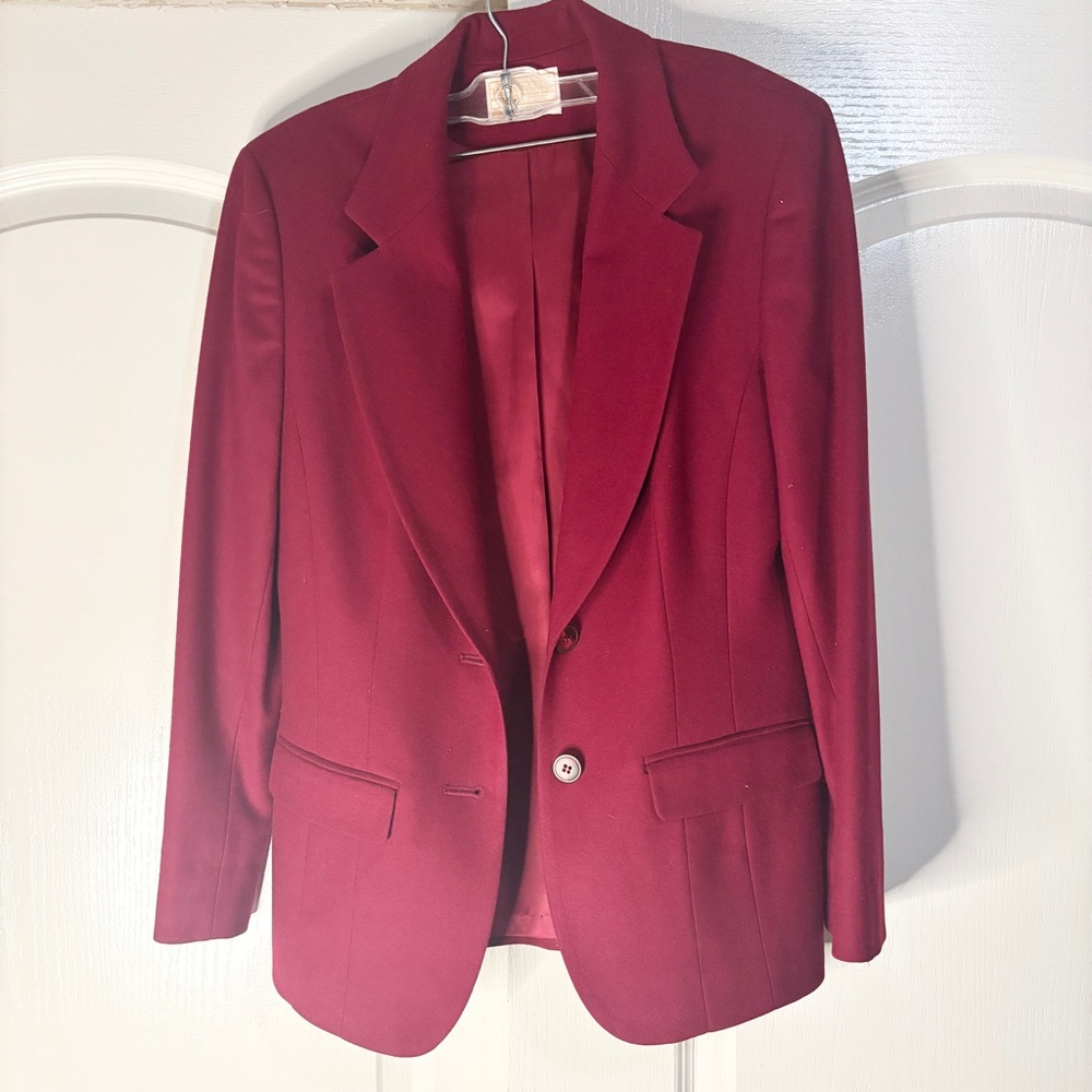 Vintage Pendleton Rich Red Wool Blazer